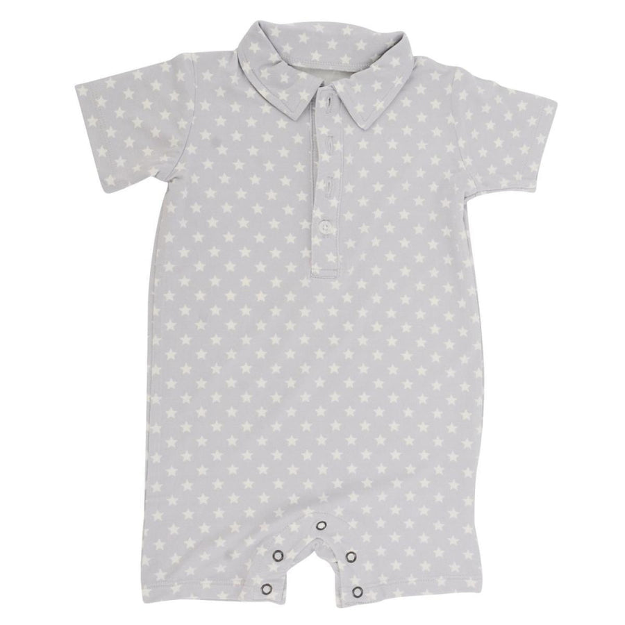 Polo Romper - Stars Grey - Romper