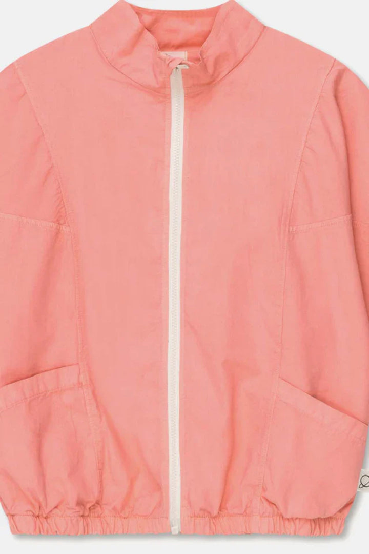 Poplin bomber jacket - Coral - Jacket