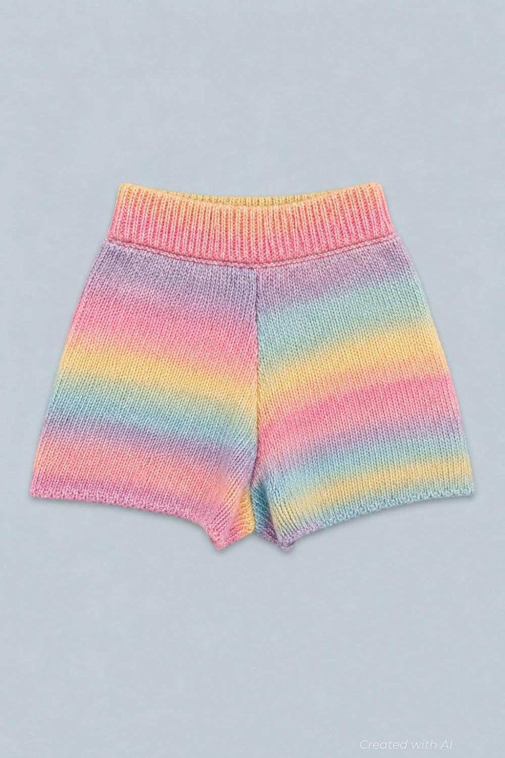 Poppy Ombre Sweater Shorts - Pastel/Multi - Shorts
