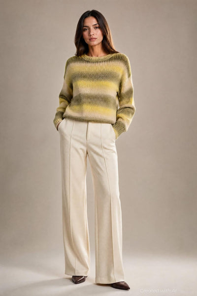 Poppy Ombre Sweater - Yellow - Sweater