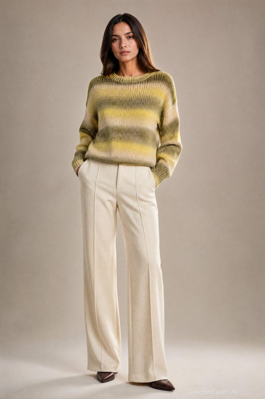 Poppy Ombre Sweater - Yellow - Sweater