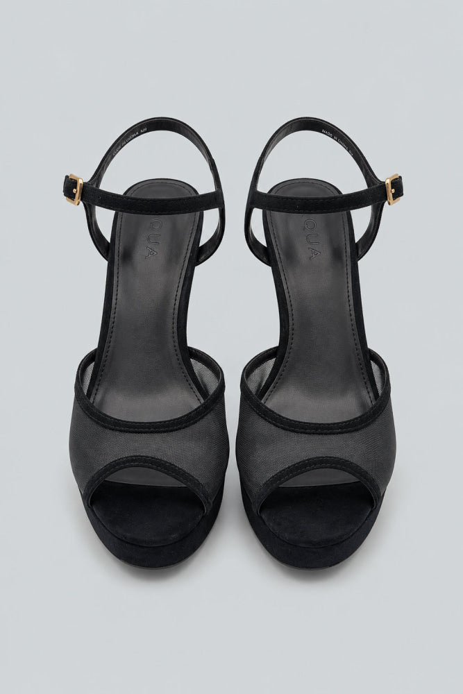 Poppy Platform Sandals - Black - 8 - Sandals