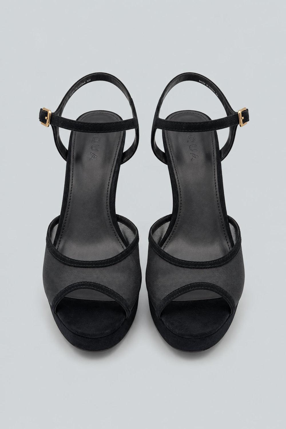 Poppy Platform Sandals - Black - 8 - Sandals