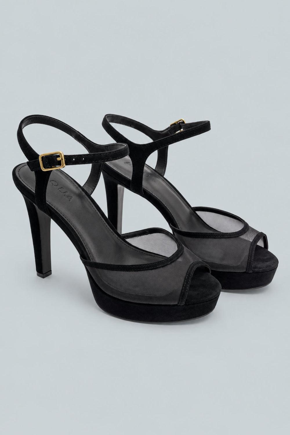 Poppy Platform Sandals - Black - 8 - Sandals