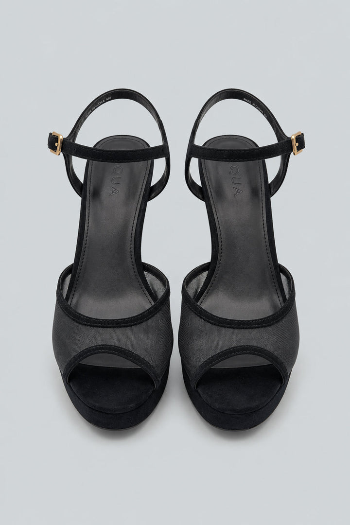 Poppy Platform Sandals - Black - 8 - Sandals