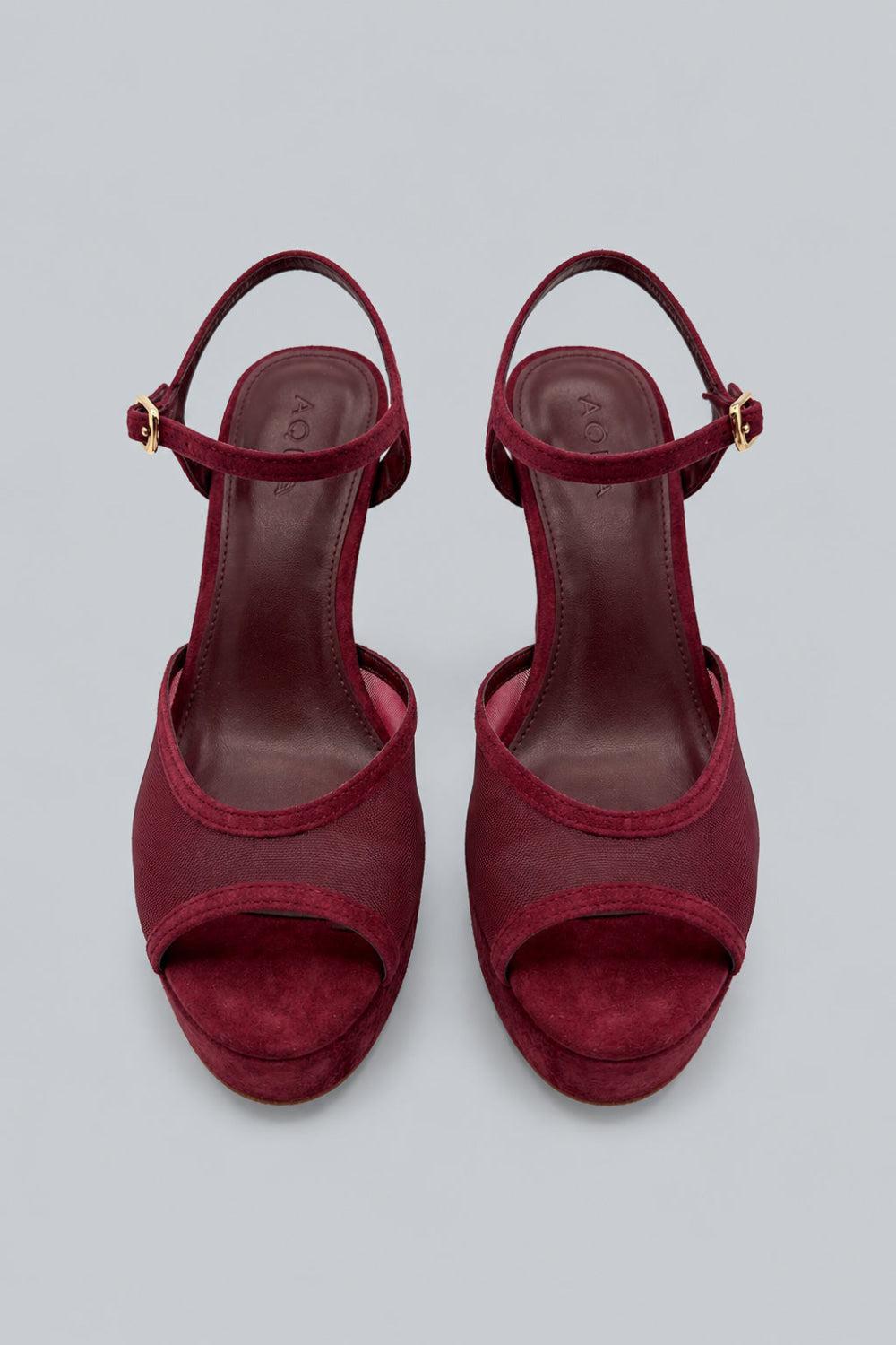Poppy Platform Sandals - Bordeaux - 7.5 - Loafers