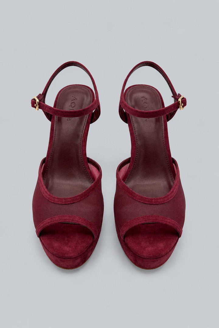Poppy Platform Sandals - Bordeaux - 7.5 - Loafers