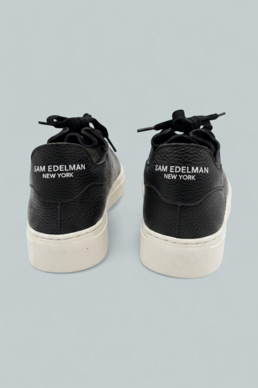 Poppy Sneakers - Black Sport Tumbled Leather - 8 - Sneaker