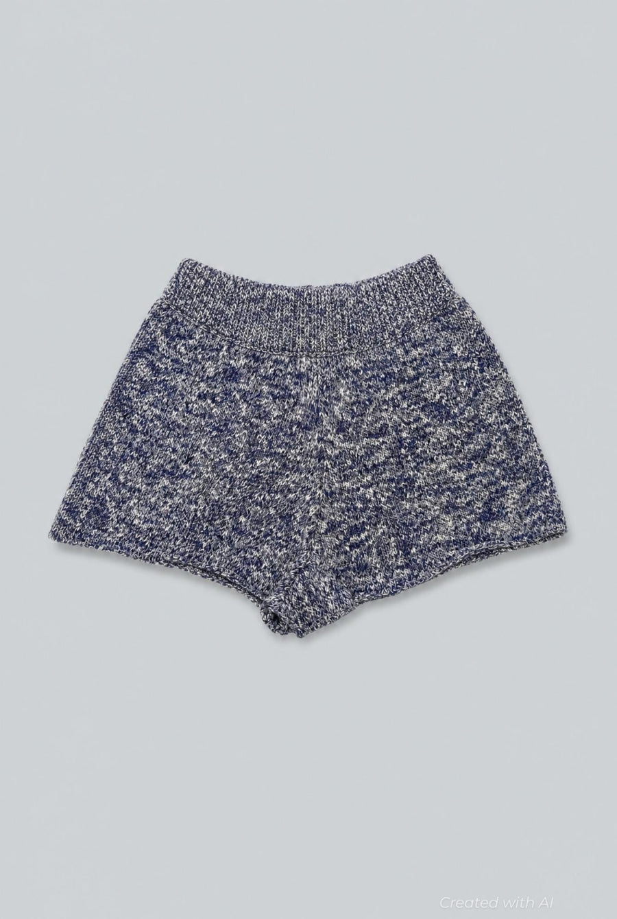 Poppy Sweater Shorts - Blue - Shorts