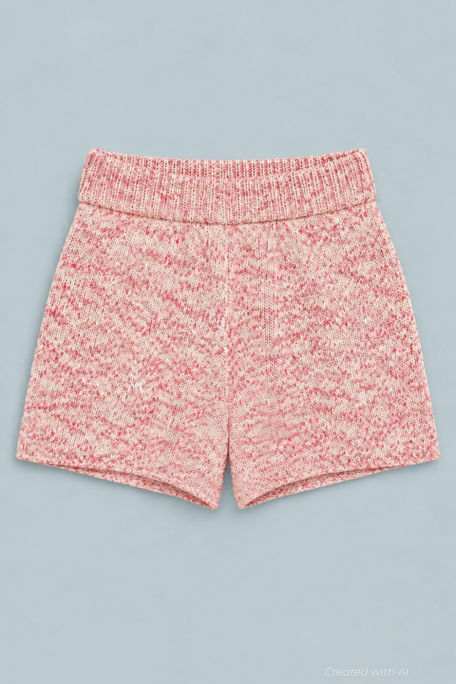Poppy Sweater Shorts - Pink - Shorts
