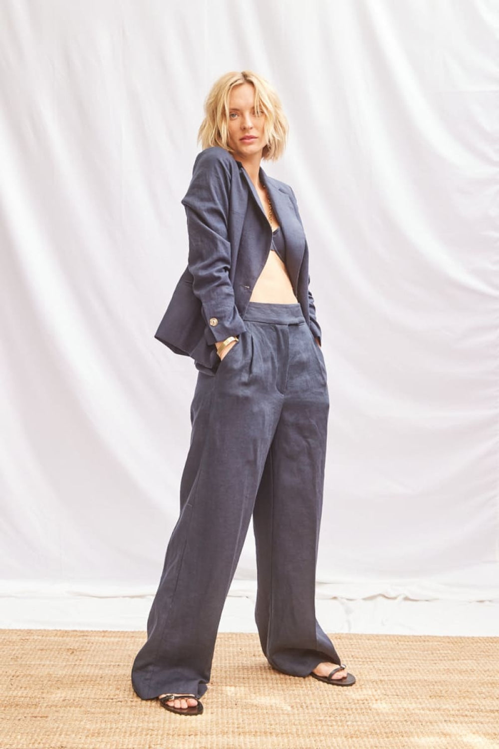 Portofino Trouser - Navy - Pants