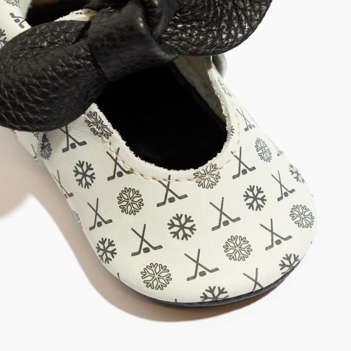 Power Play Knotted Bow Baby Shoe - ’Flats - Baby Kids Adult All’