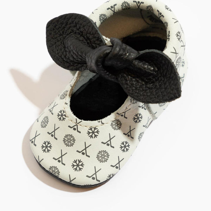 Power Play Knotted Bow Baby Shoe - ’Flats - Baby Kids Adult All’