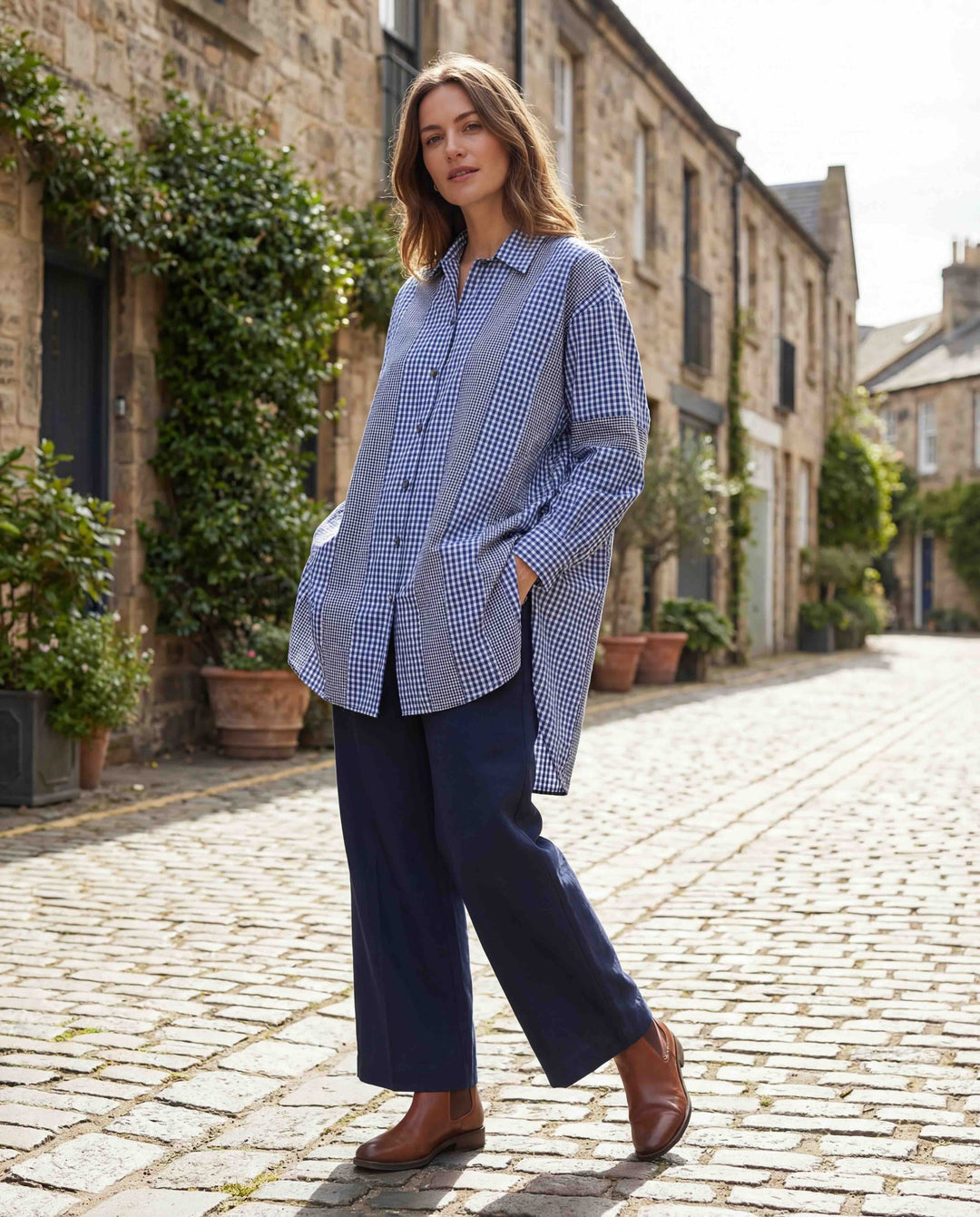 The “Slash And Spread” Shirtdress - Navy