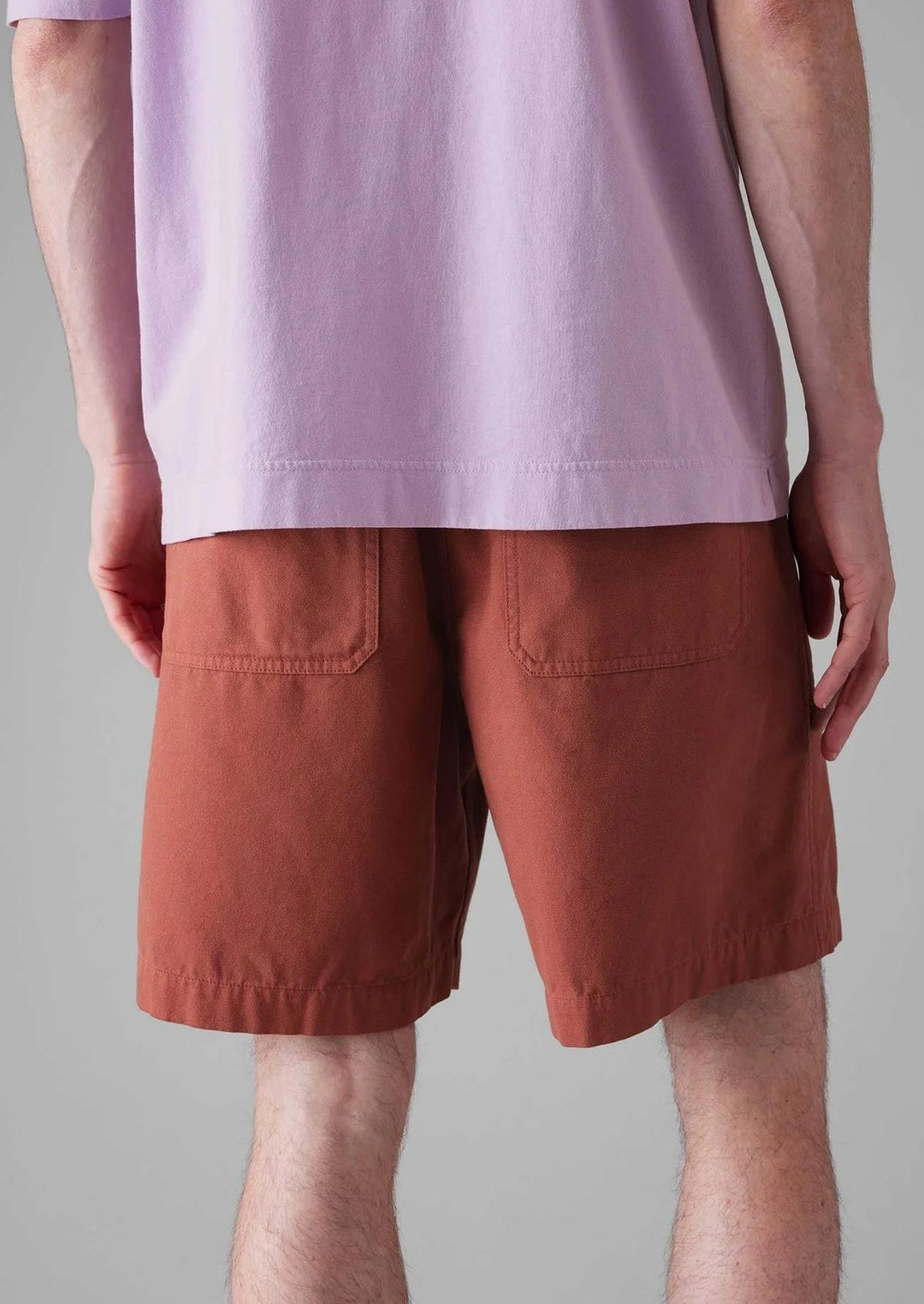 Rory Cotton Canvas Shorts Terracotta