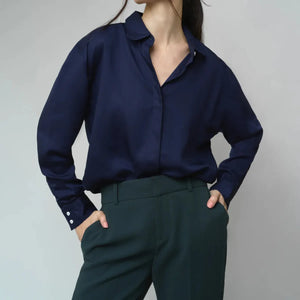 Dani Button Up - Deep Blue