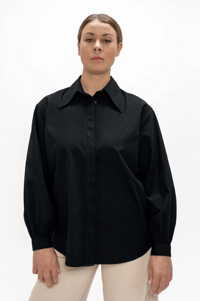 Prague Collar Shirt - Eclipse Black