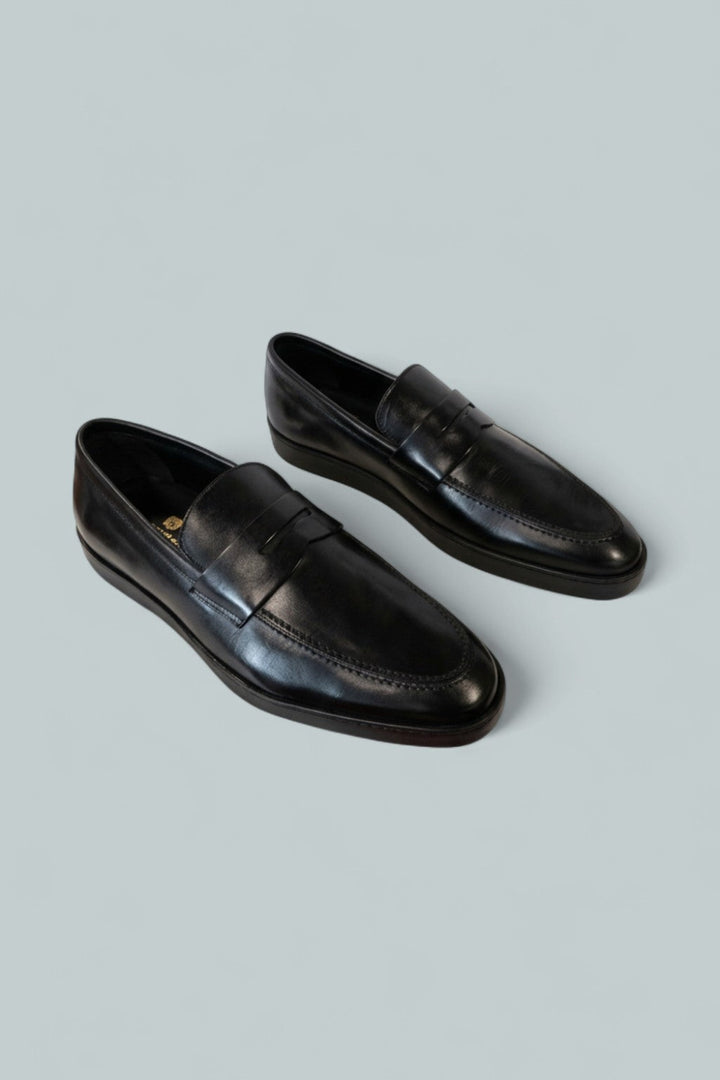Prato Men’s Lace Up Wing Tip Shoes - Black - EU 42 US MENS 9 D MEDIUM - Dress Shoe
