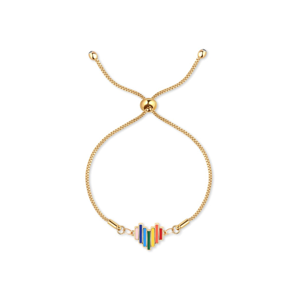 Prideful Heart Bracelet - One Size - Bracelet