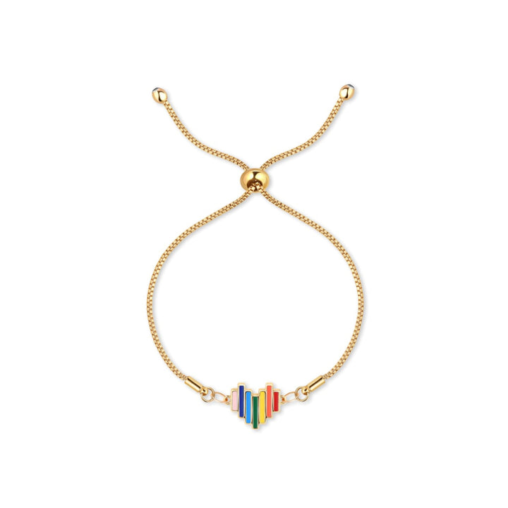 Prideful Heart Bracelet - One Size - Bracelet