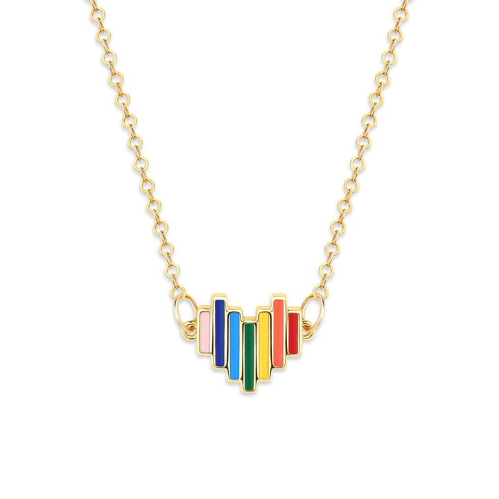 Prideful Heart Necklace - One Size - Necklace