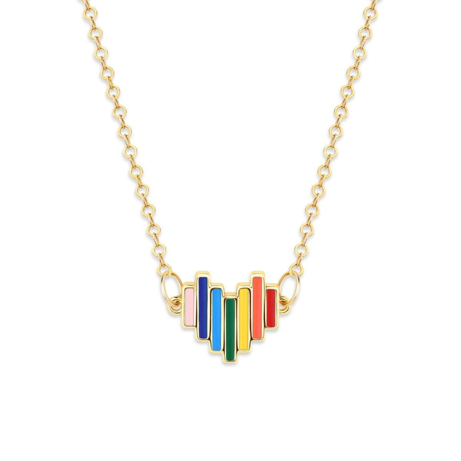 Prideful Heart Necklace - One Size - Necklace