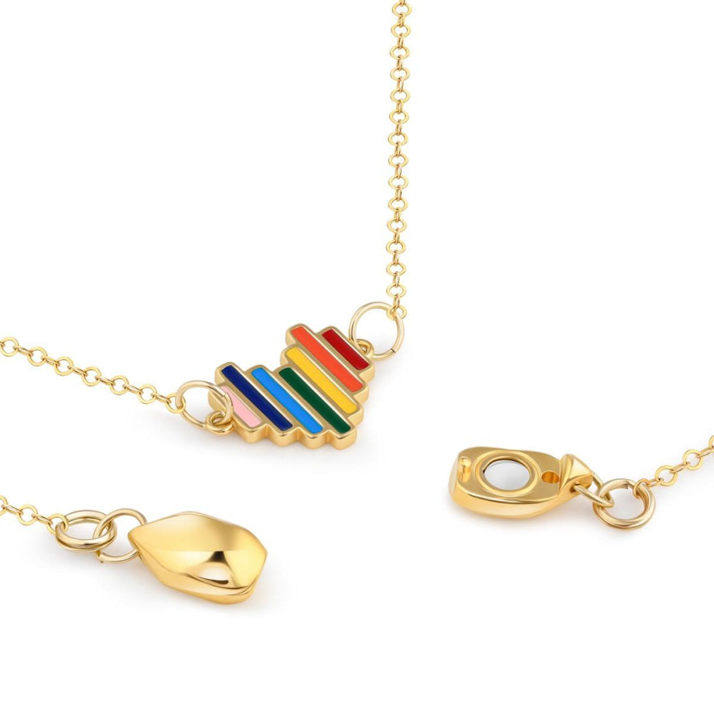 Prideful Heart Necklace - One Size - Necklace