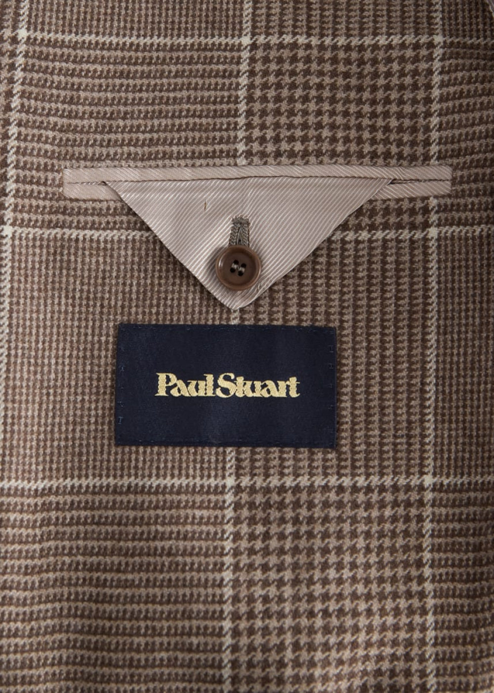 Prince of Wales Check Cashmere Jacket - Taupe - Blazer
