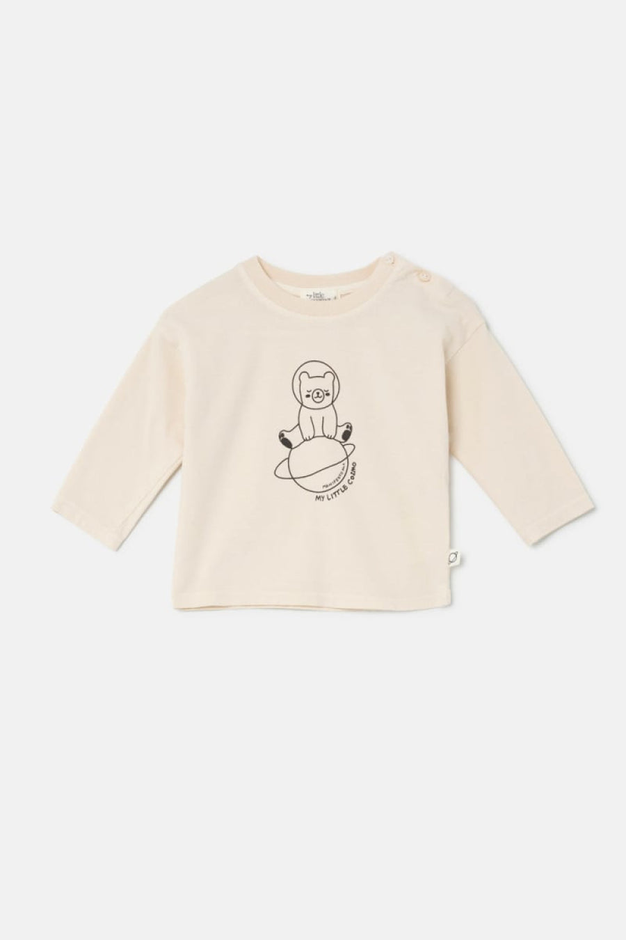 Print Baby T-Shirt Cosmic Bear - Stone - 6M - Shirt