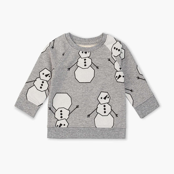 Printed Crewneck Sweatshirt - My First Snowman - Crewneck Sweatshirt