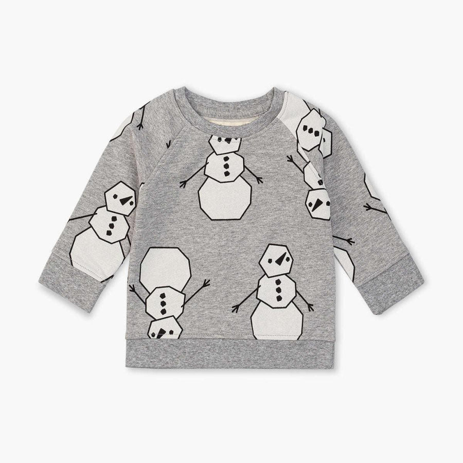 Printed Crewneck Sweatshirt - My First Snowman - Crewneck Sweatshirt