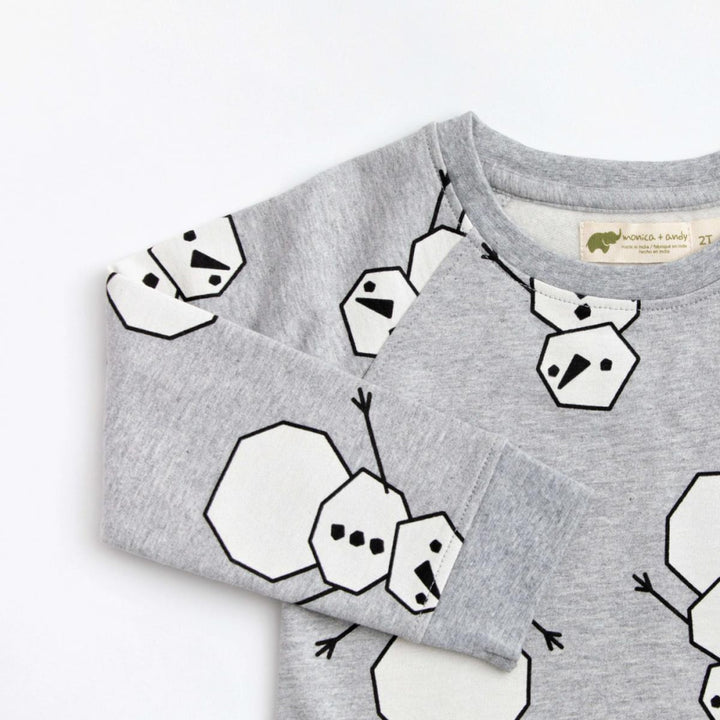 Printed Crewneck Sweatshirt - My First Snowman - Crewneck Sweatshirt