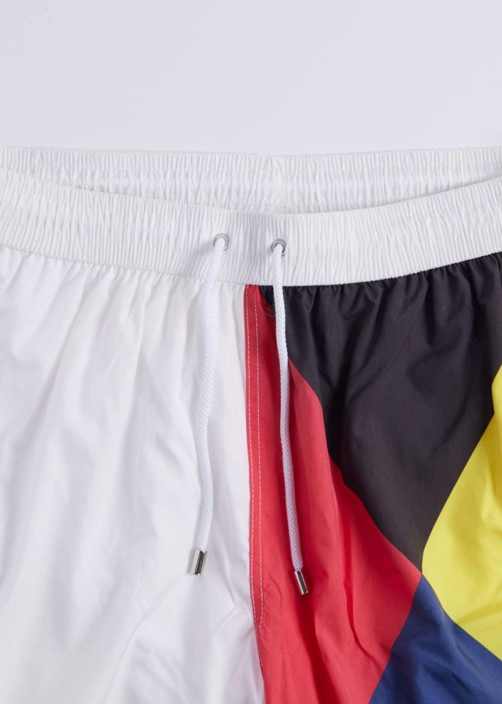 Printed Flag Swim Shorts - Red/Yellow - Swim Trunk