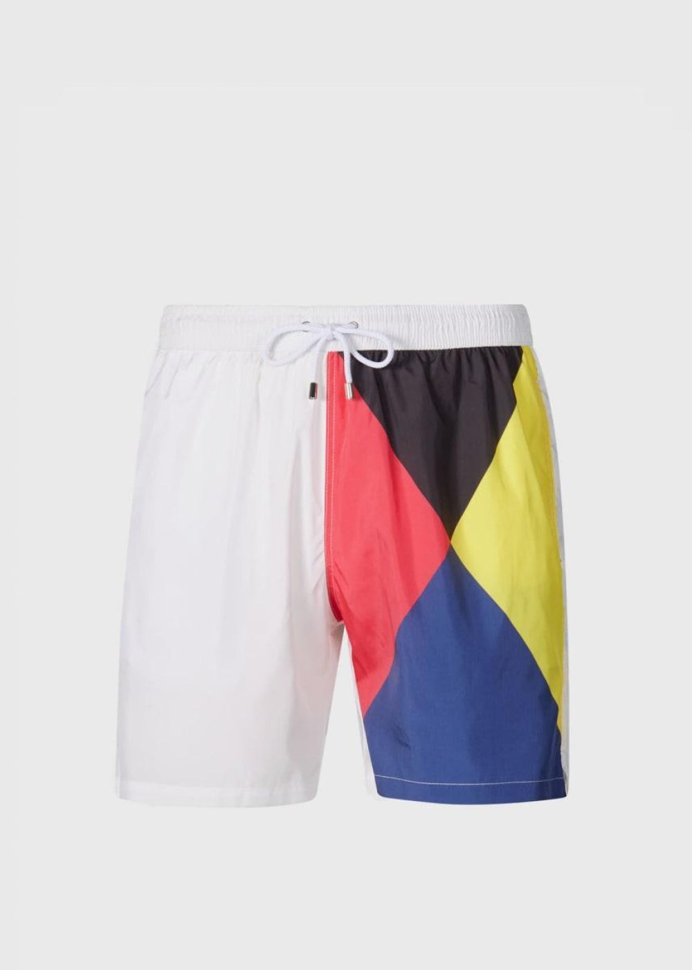 Printed Flag Swim Shorts - Red/Yellow - Swim Trunk