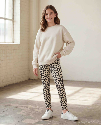 Printed Leggings - True Hearted - Leggings
