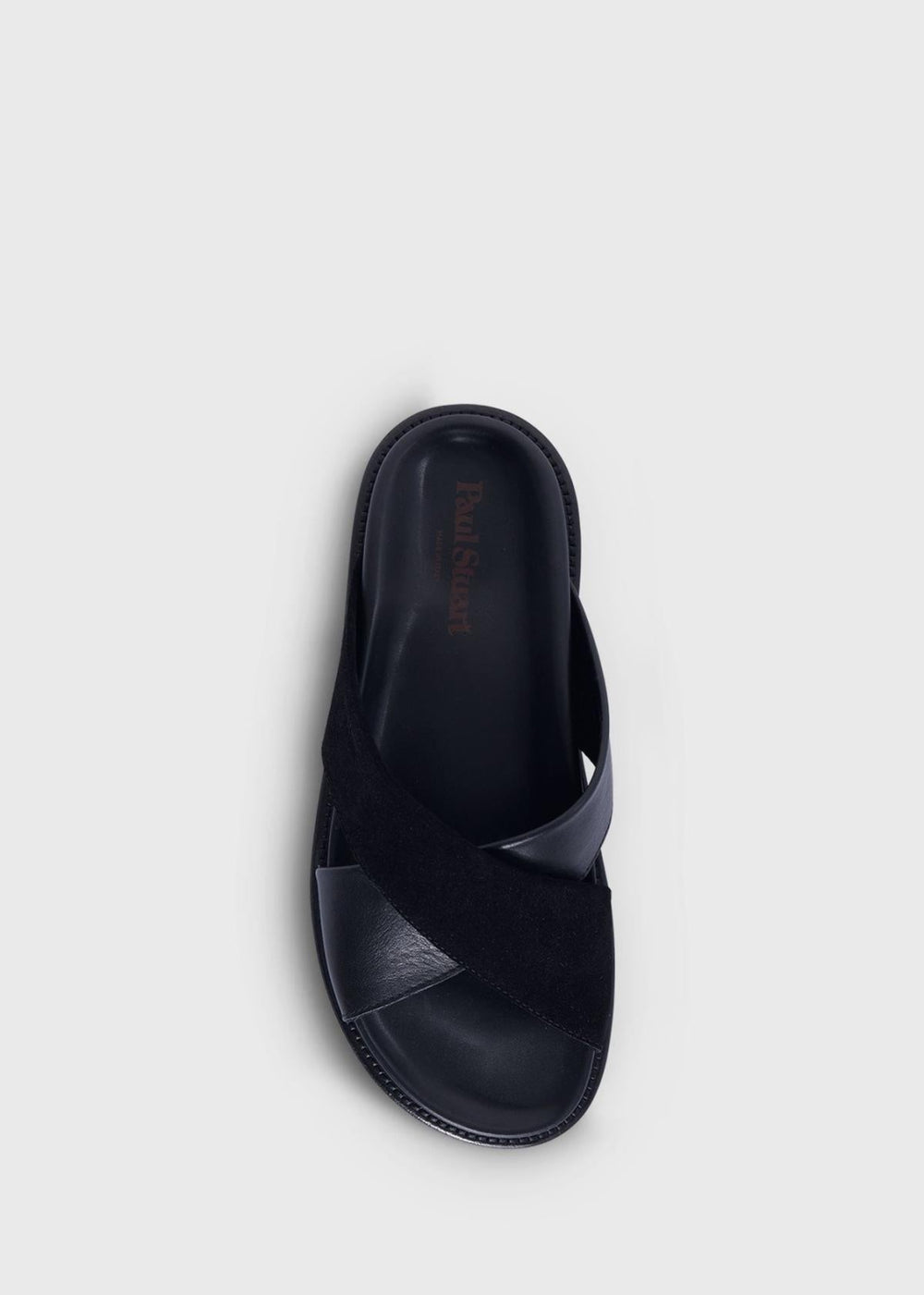 Punta Leather/Suede Slide - Black - 9 M US - Sandals