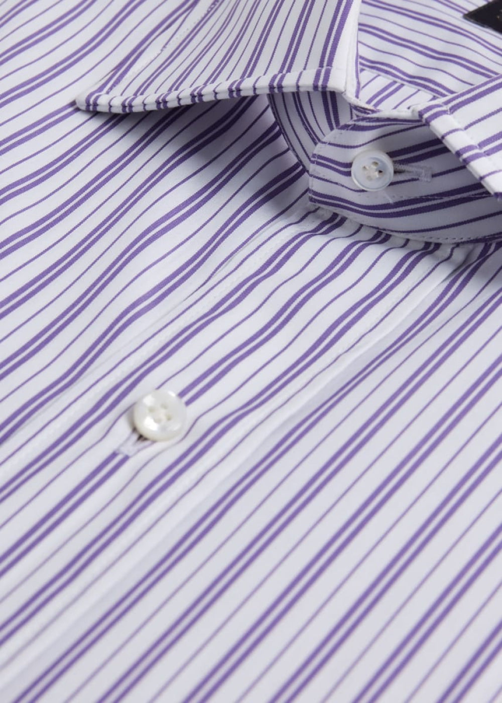 Purple Narrow Stripe Dress Shirt - Purple - Dress Shirt