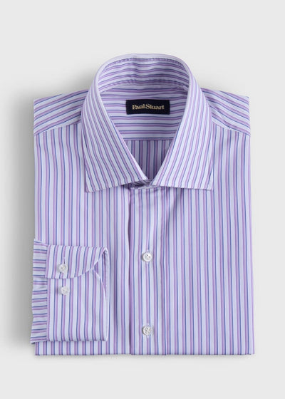 Striped Dress Shirt - Purple - Dress Shirt
