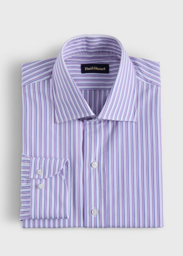 Striped Dress Shirt - Purple - Dress Shirt