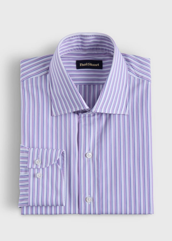 Striped Dress Shirt - Purple - Dress Shirt