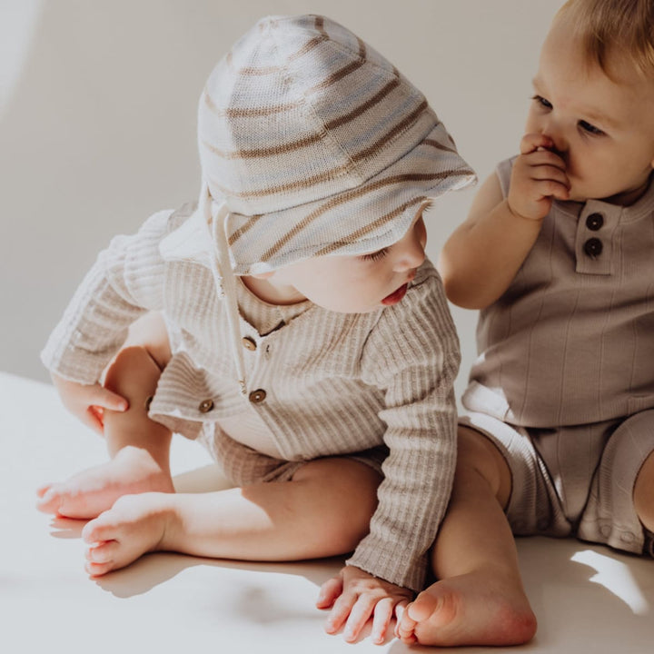 Baby Sun Hat - Multi Stripe