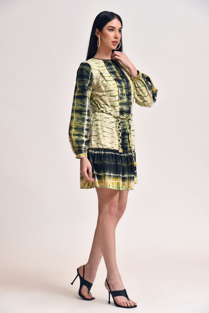 Indira Mini Dress - Olive