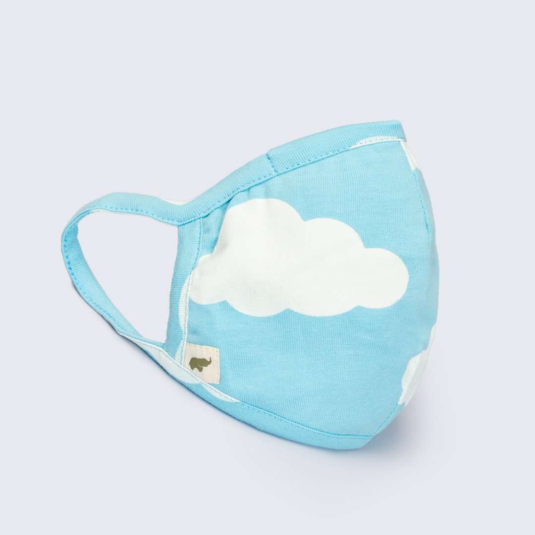 Adult Mask - White Dream Clouds