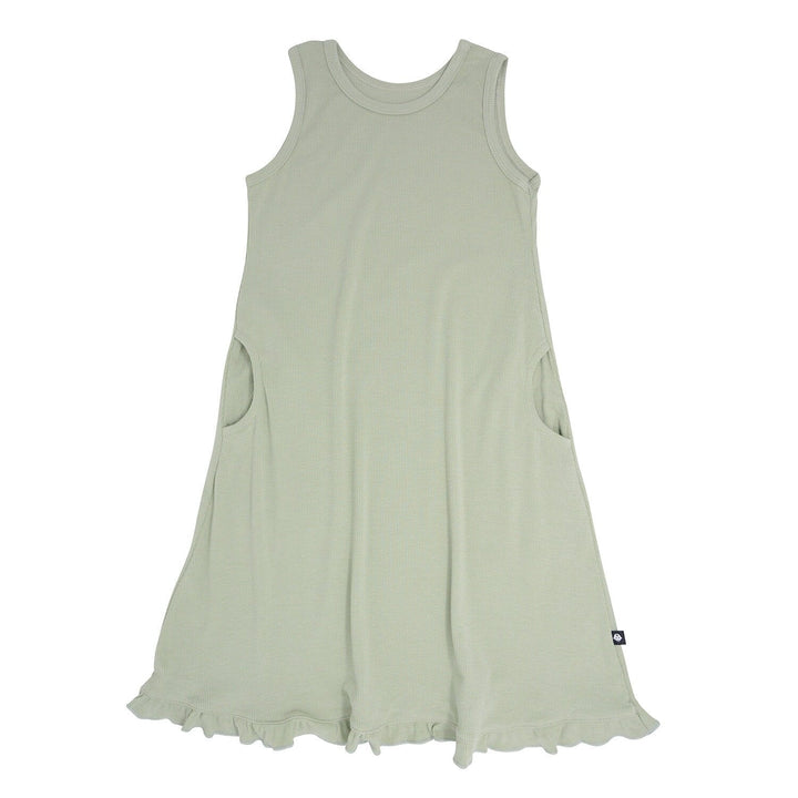 Summer Boho Dress - Desert Sage Ribbed