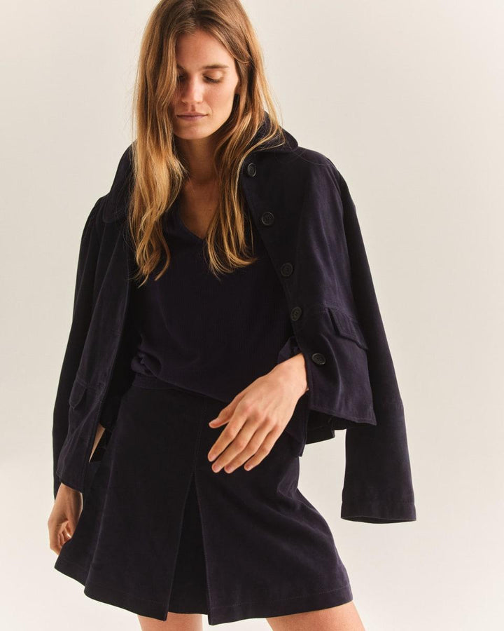 Chelsea Jacket - Suede-Navy