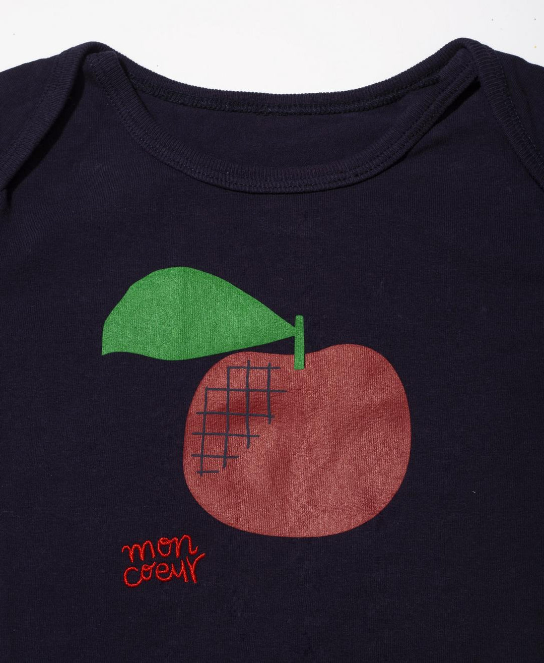 Recycled Cotton Apple Bodysuit - Blue Ribbon