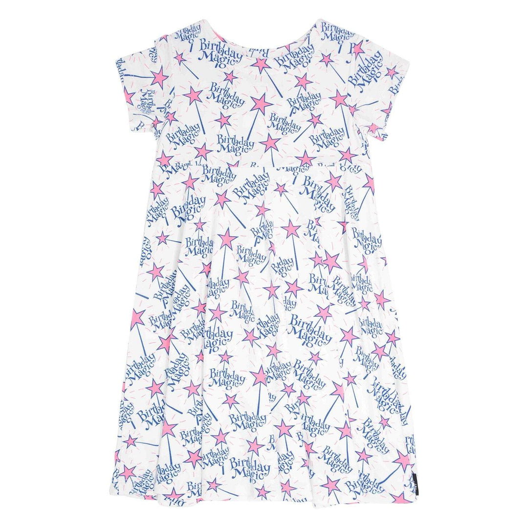 Swirly Girl Short Sleeve Dress - Magical Birthday
