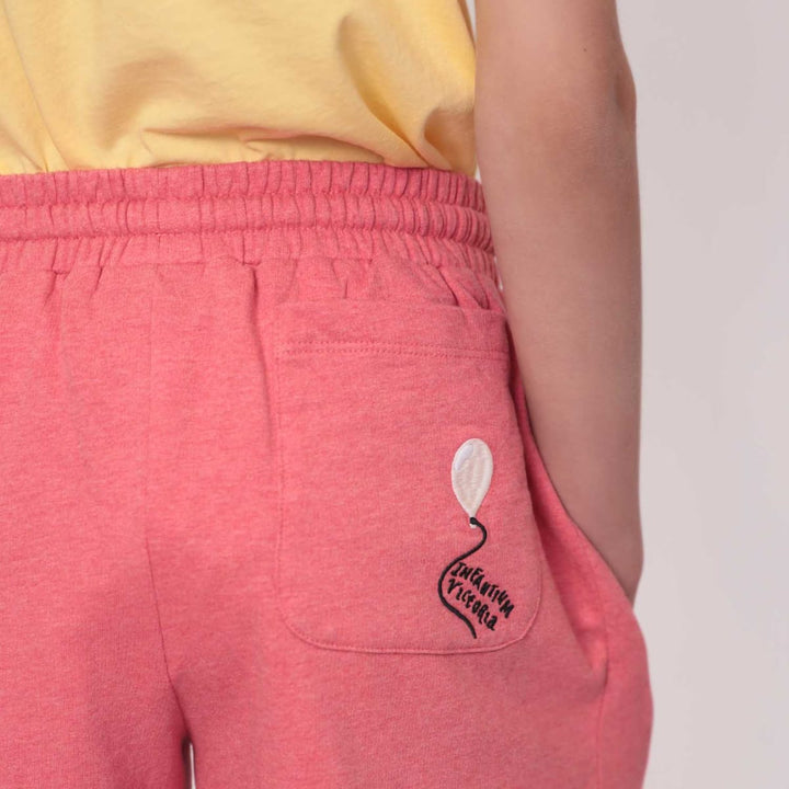 Girls And Boys Sweat Shorts - Red