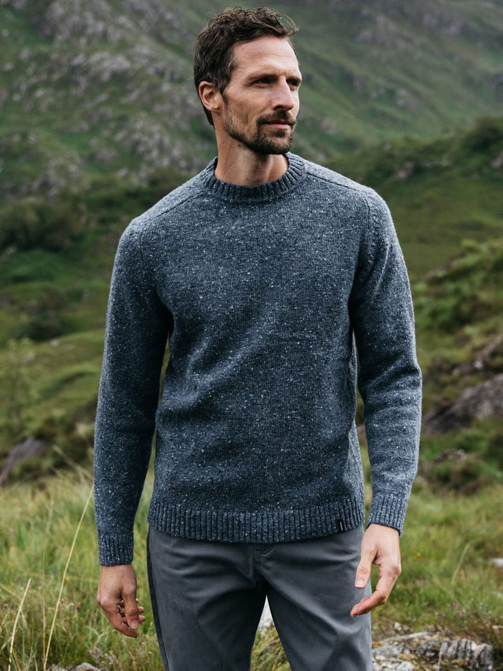 Men's Furlong Crew Jumper - Indigo Blue
