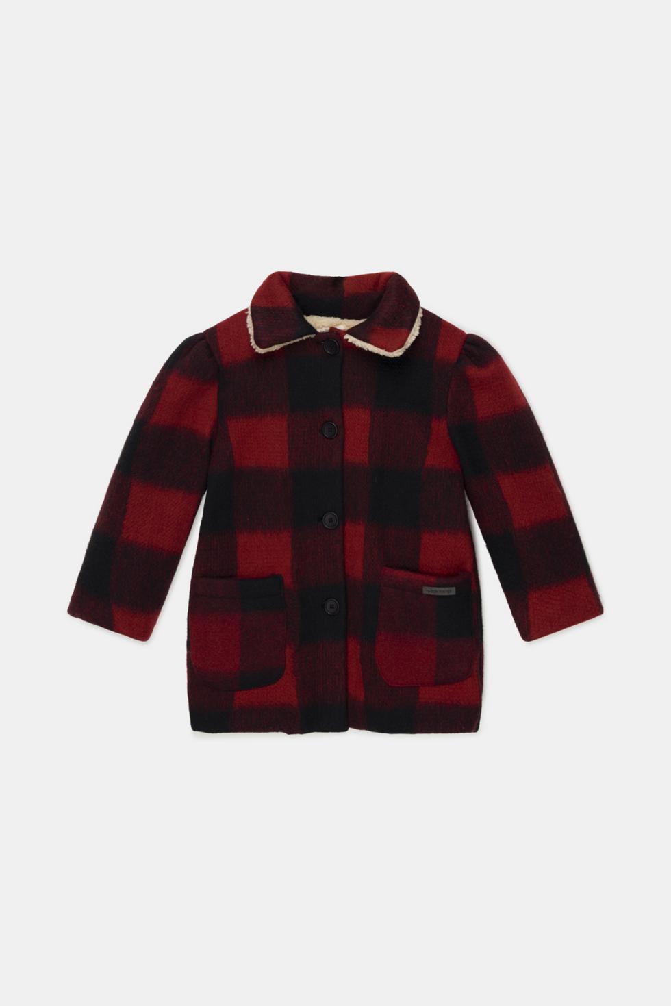 Plaid wool coat - Unique